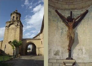 Camino Francés : Puenta la Reina, église del Crucifijo
