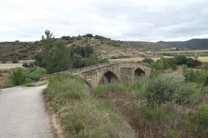 Camino Francés entre Cirauqui et Lorca, rio Salado
