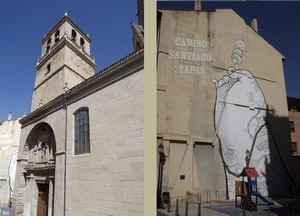 Camino Francés : Logroño, église Santa María de Palacio