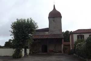 GR 65 : Lanne-Soubiran, église Saint-Pierre
