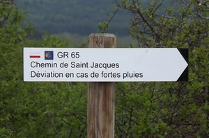 GR 65 entre Saint-Christophe-sur-Dolaizon et Montbonnet, variante en cas de pluie