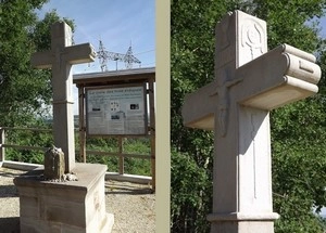 GR 65 entre Livinhac-le-Haut et Montredon, croix des Trois Evêques