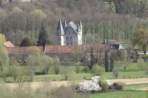 Krijtlandpad entre Gulpen et Valkenburg, château de Schaloen