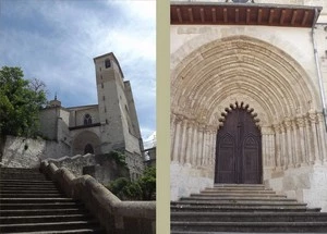 Camino Francés : Estella, église San Pedro de la Rúa