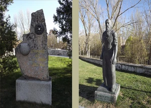 Camino Francés : Burgos, statue de Santo Domingo de la Calzada