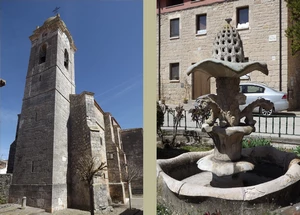 Camino Francés : Rabé de las Calzadas, église Santa Marina et fuente de Saraguti