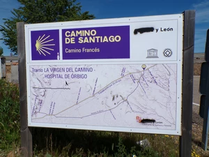 Camino Francés entre La Virgen del Camino et Valverde de la Virgen