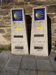 Triacastela, choix d'itinéraire