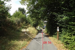 Burg-Reuland : jonction entre le GR 5 et le GR 56