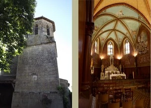 GR 65 : Castet-Arrouy, église Sainte-Blandine