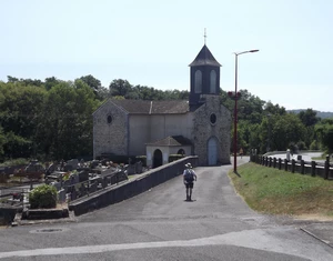 GR 65 : Argagnon, église Saint-Pierre