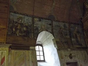 GR 65 : chapelle d'Harambeltz, peinture de la voûte