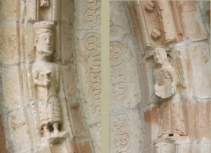 GR 65 : Espalion, église de Perse (voussures)