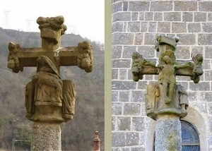 GR65 : Monistrol-d'Allier, croix sculptée