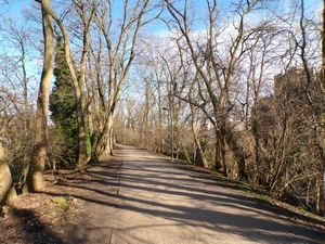 Bruxelles, promenade du chemin de fer