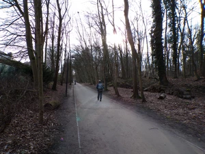 Bruxelles, promenade du chemin de fer